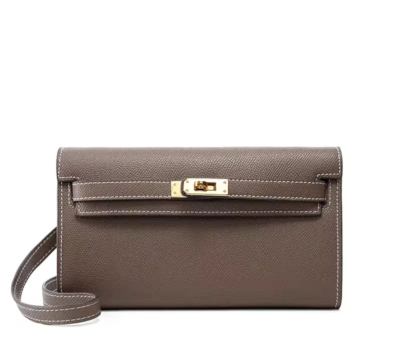 Peony Clutch – Etoupe GHW