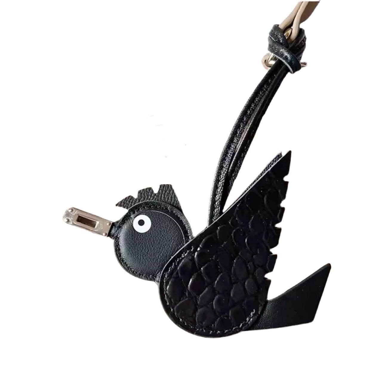 Bird charm - Black