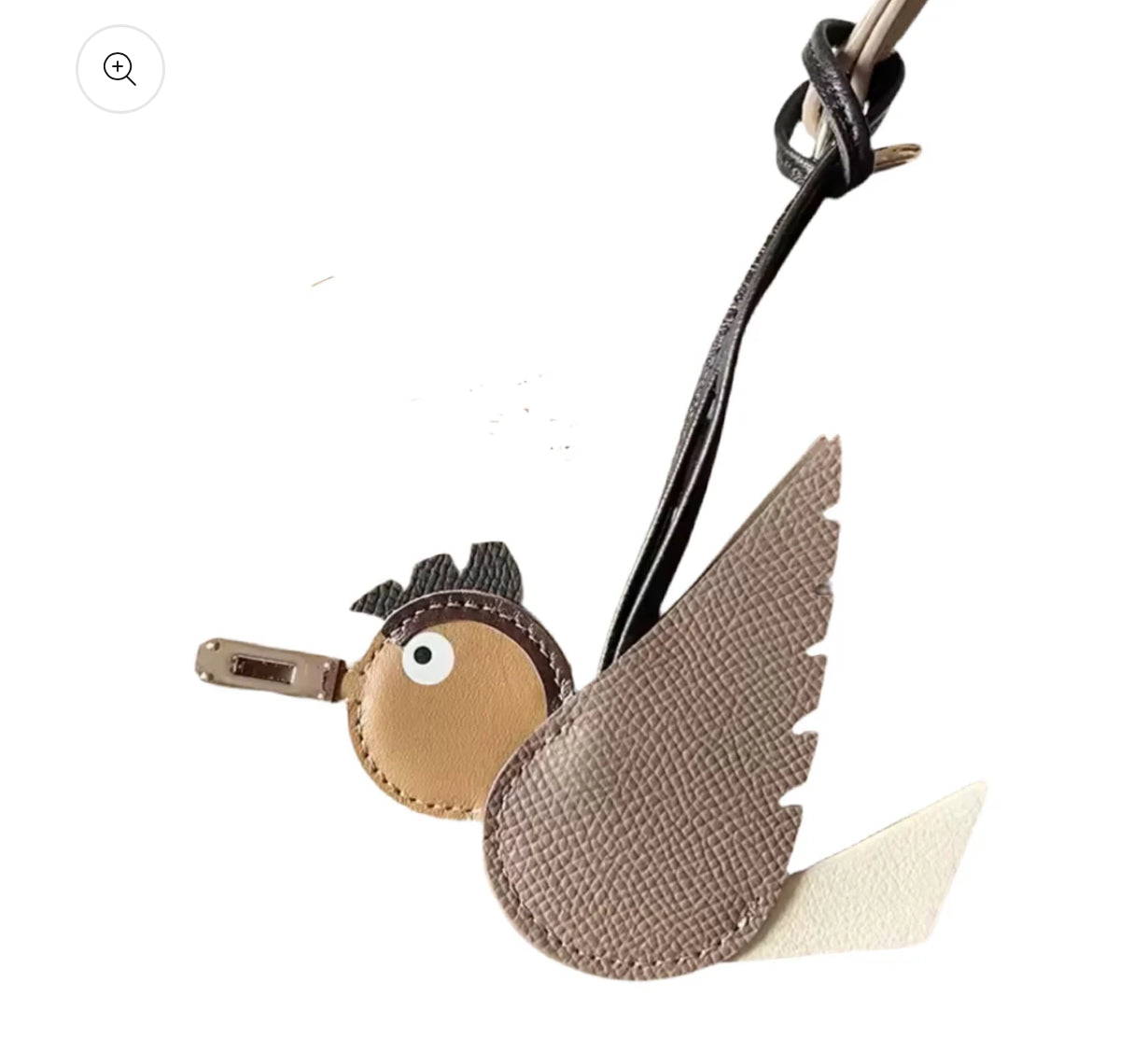 Bird charm - Beige