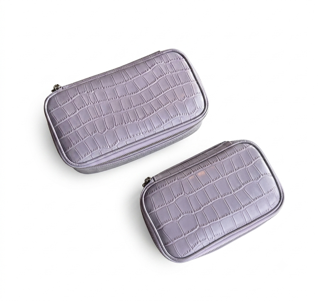 Lavander Pouch Croc Vanity