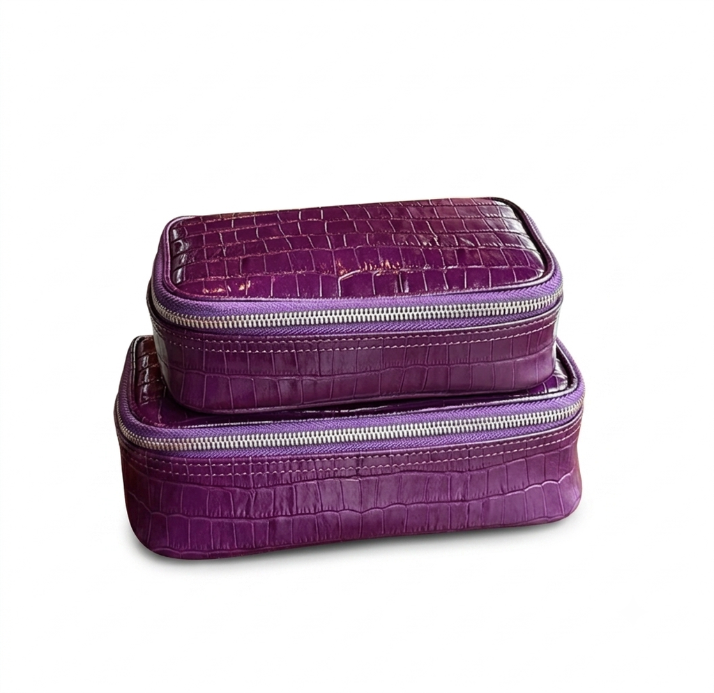 Lavander Pouch Croc Vanity