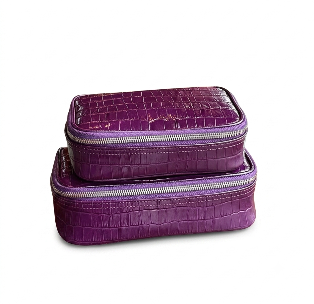 Lavander Pouch Croc Vanity