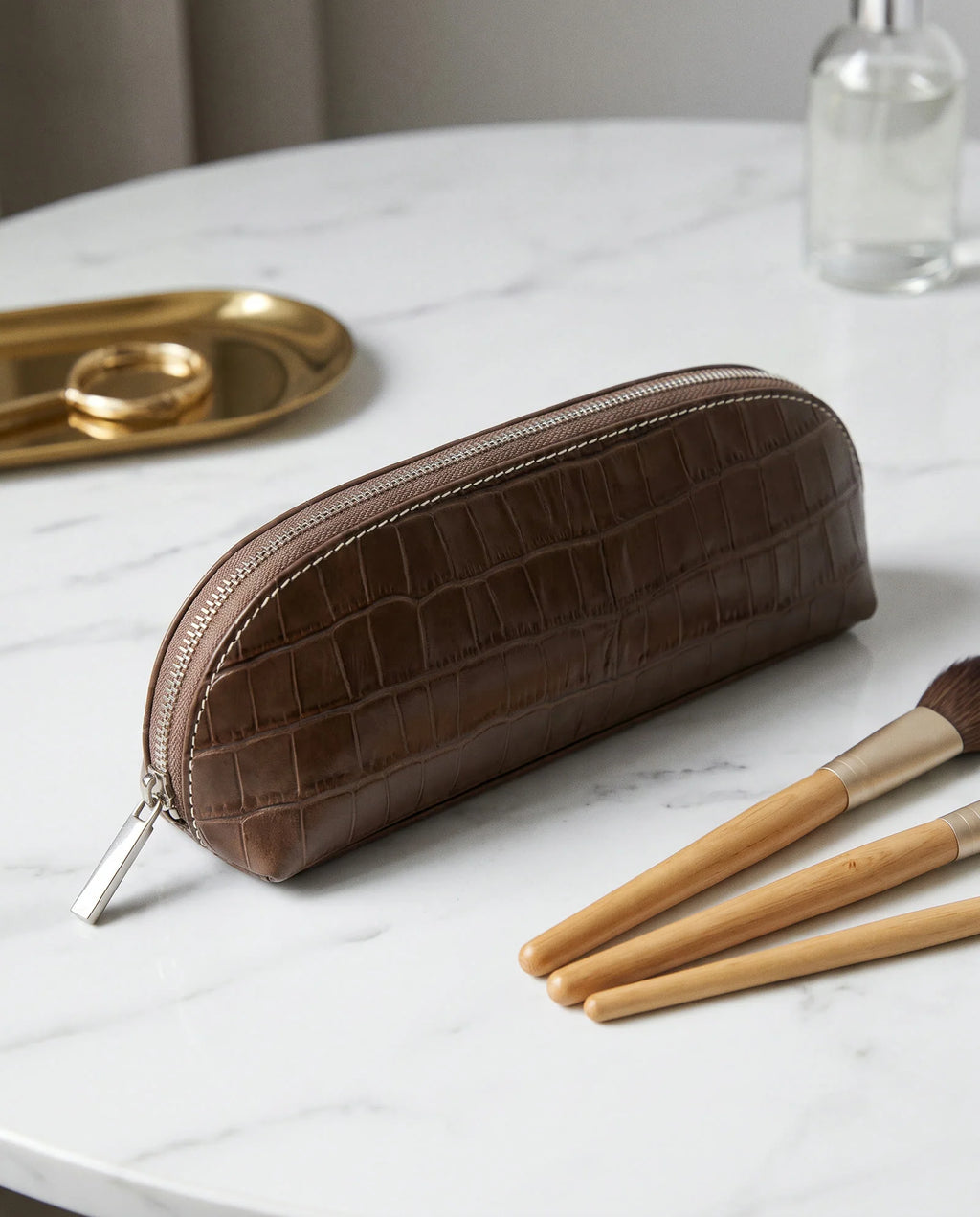Brown- Brush Pouch