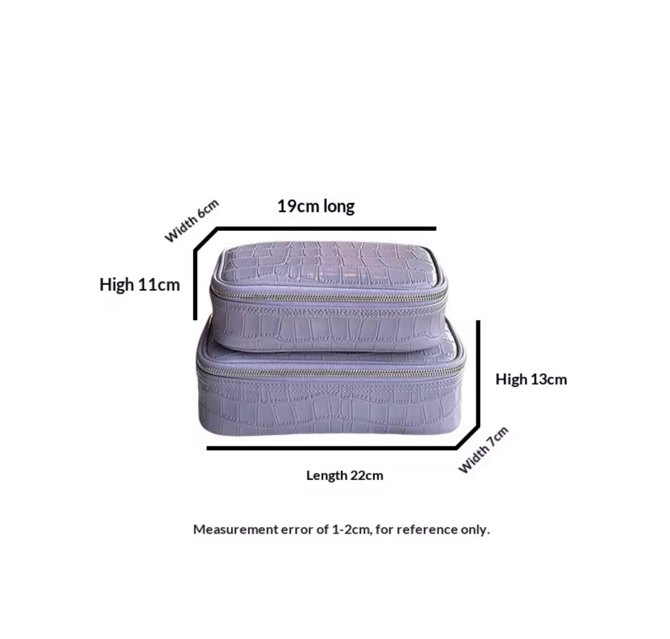 Brown Pouch Croc Vanity