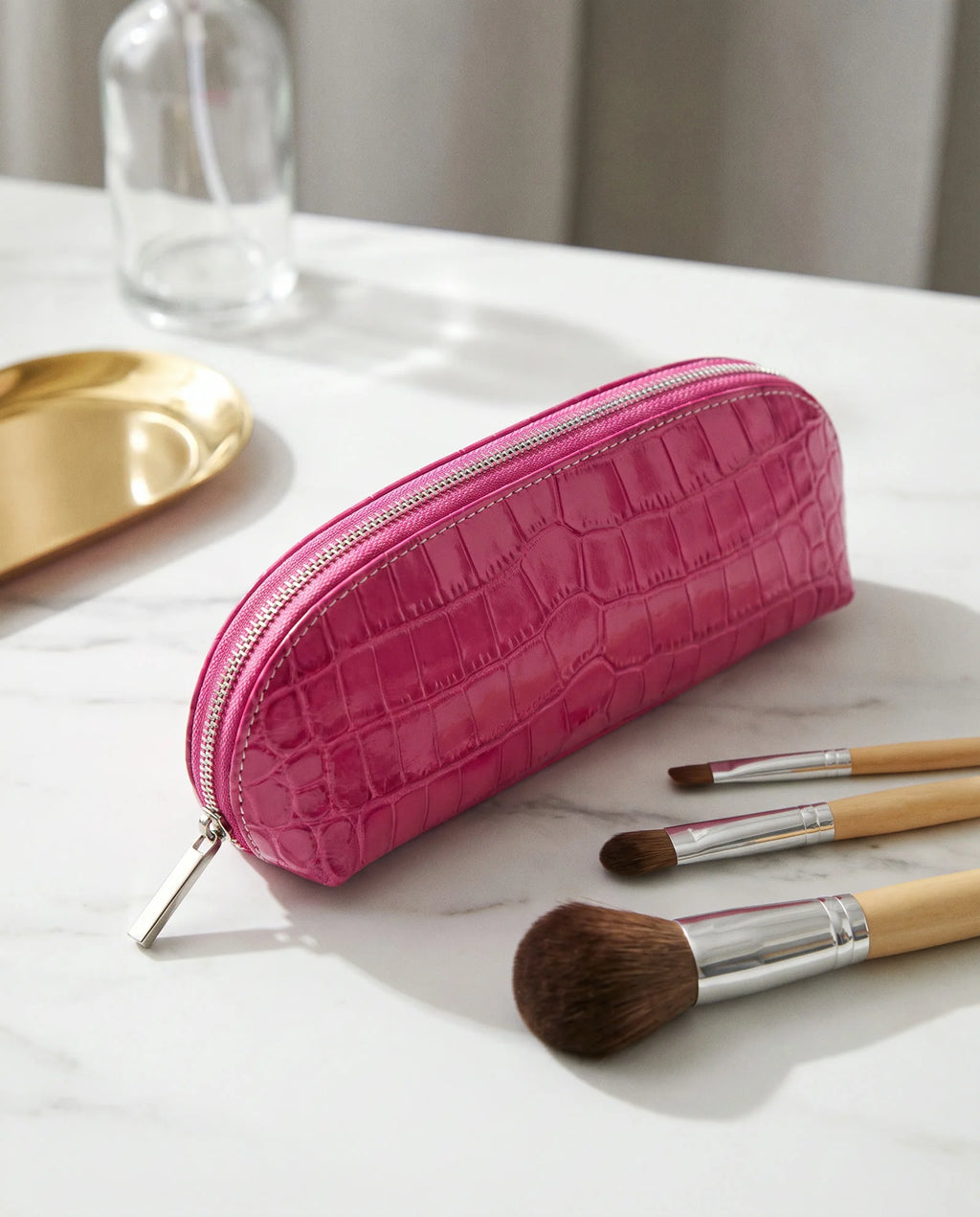 Fuchsia - Brush Pouch