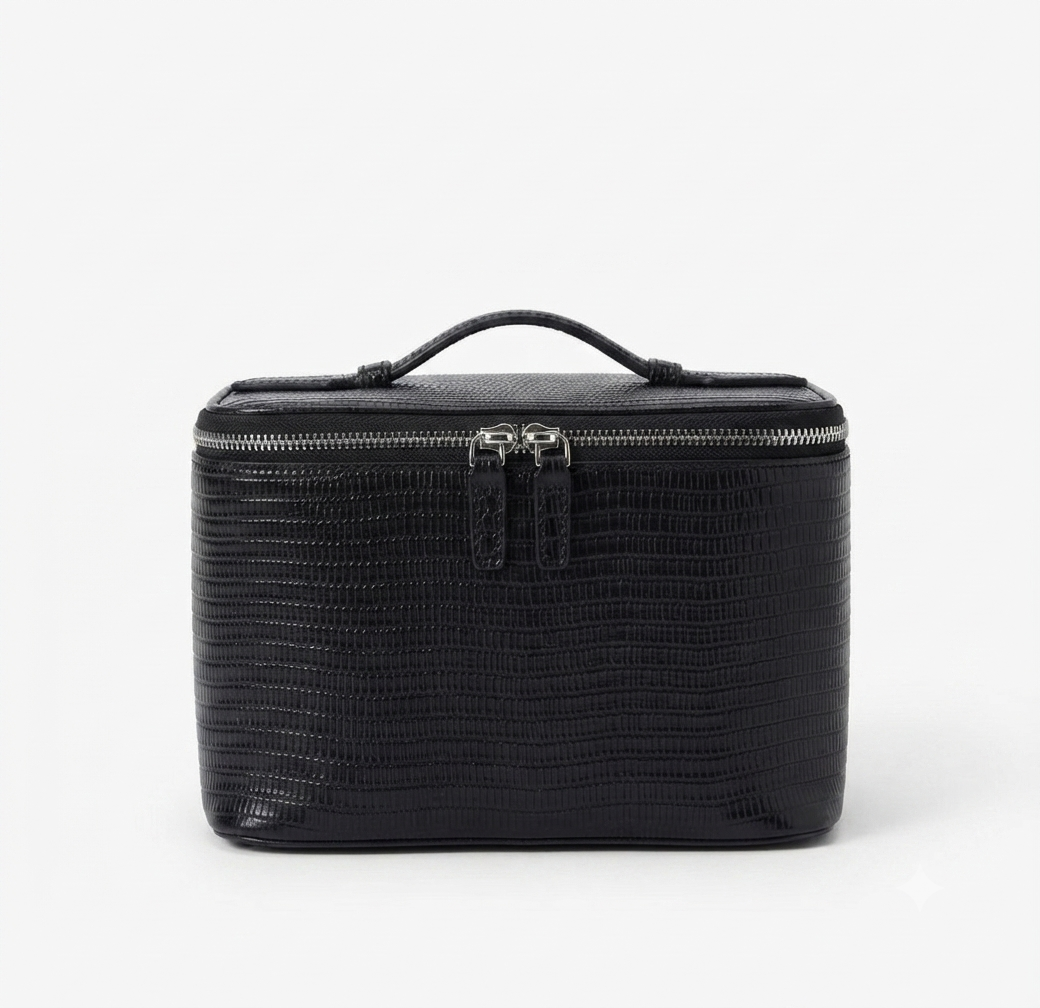 Onyx Lizard Vanity Case