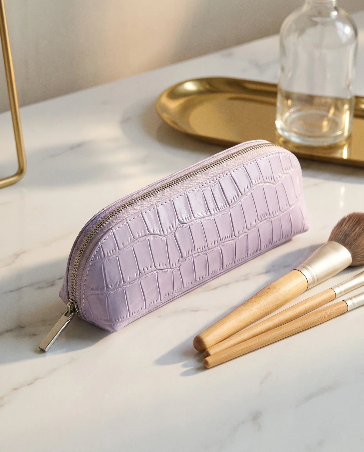Lavander- Brush Pouch