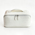 White Divided Croc Vanity