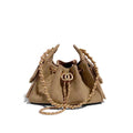 Beige suede Camellia - Mini