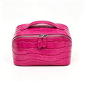 Fuchsia Divided Croc Vanity