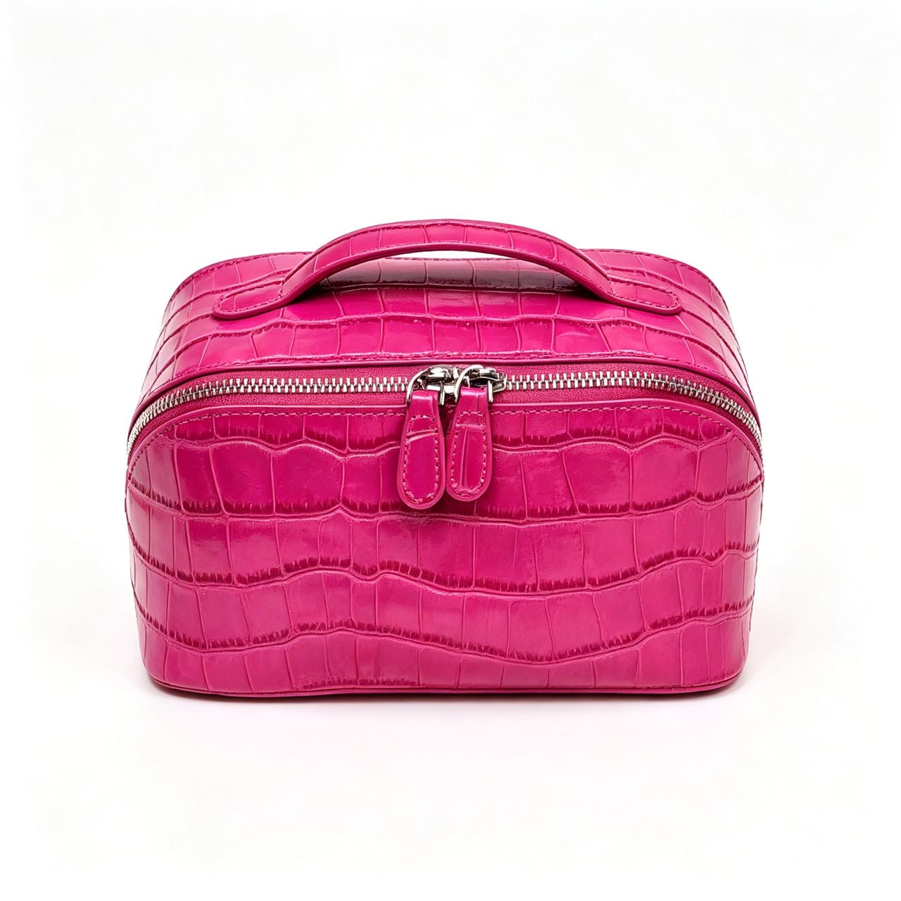 Fuchsia Divided Croc Vanity