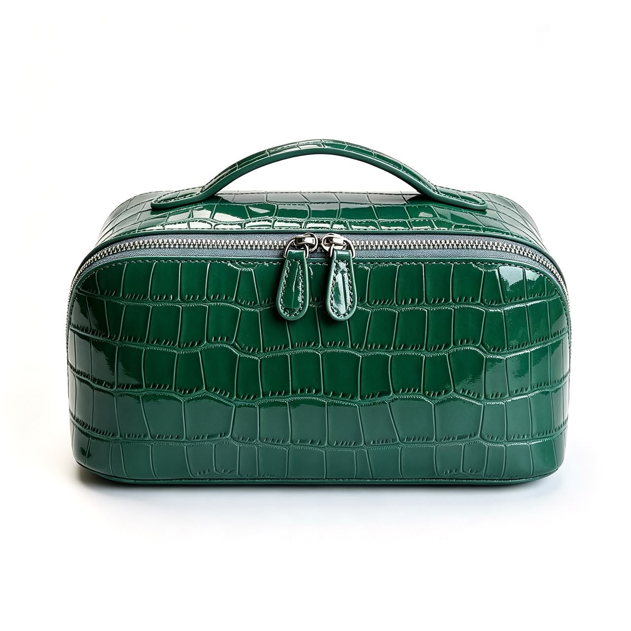 Green Divided Croc Vanity