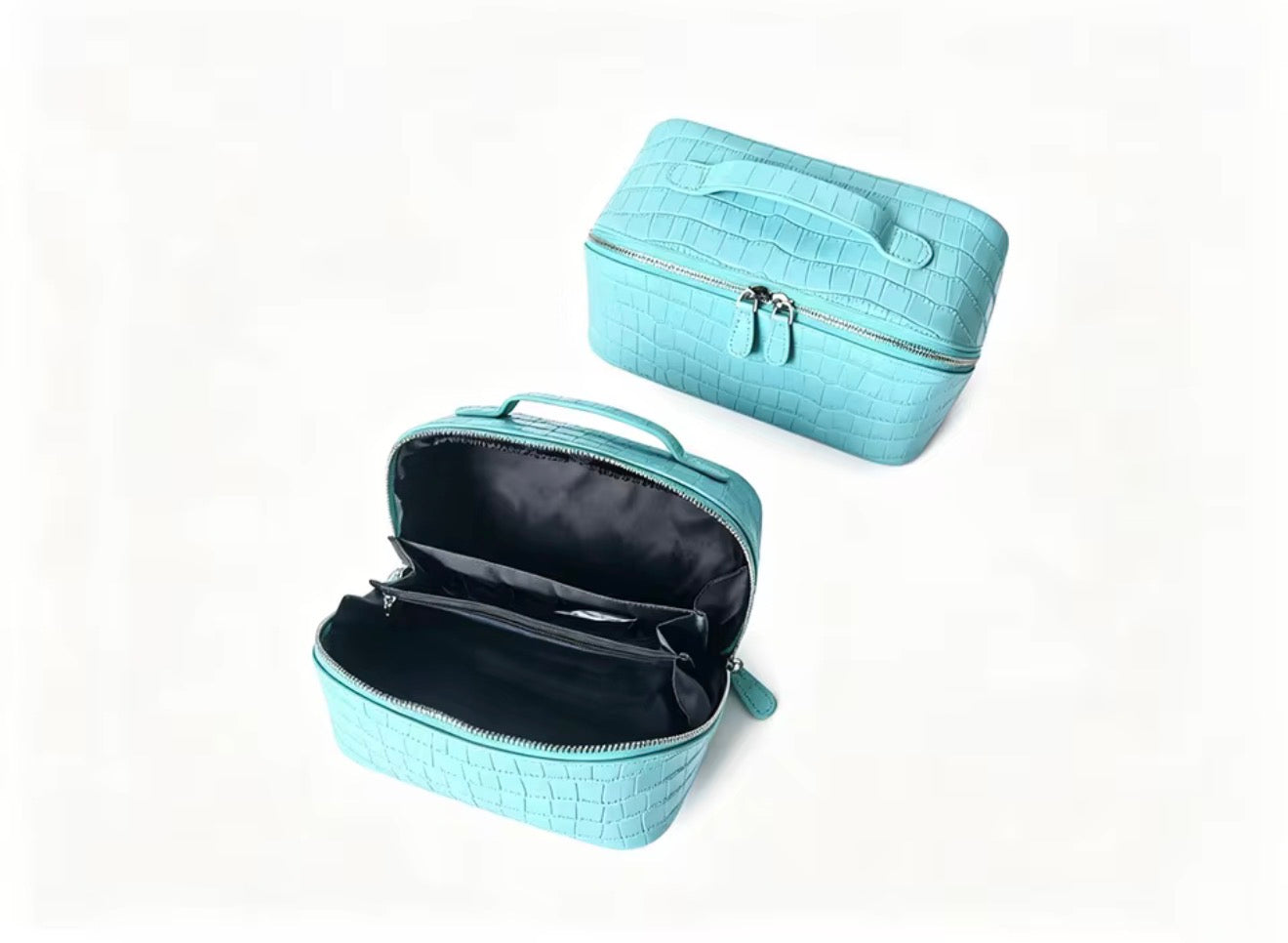 Brown Divided Croc Vanity