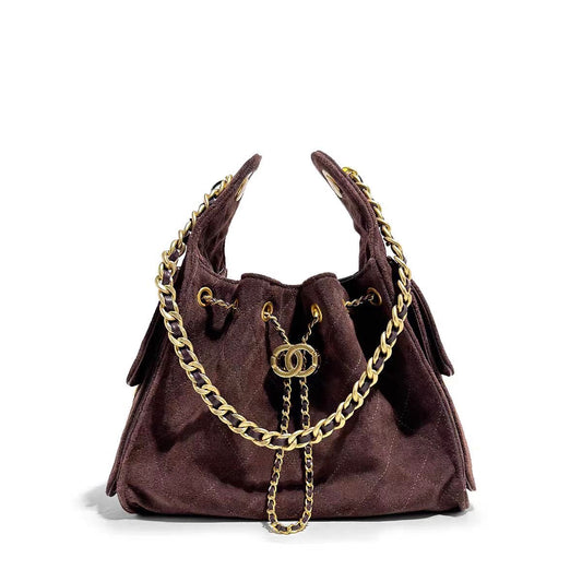 Chocolate suede Camellia