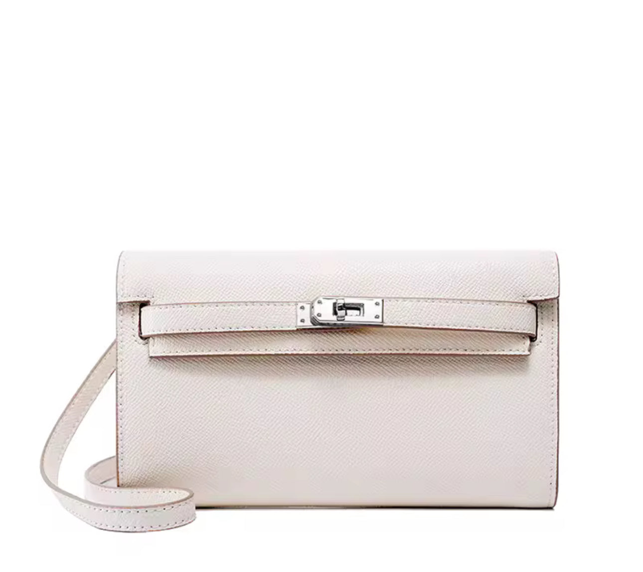 Peony Clutch – off white  SHW
