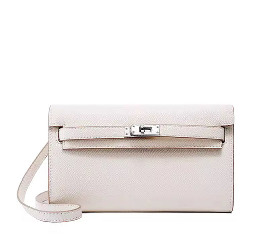 Peony Clutch – off white  SHW
