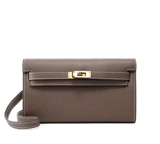 Peony Clutch – Etoupe GHW