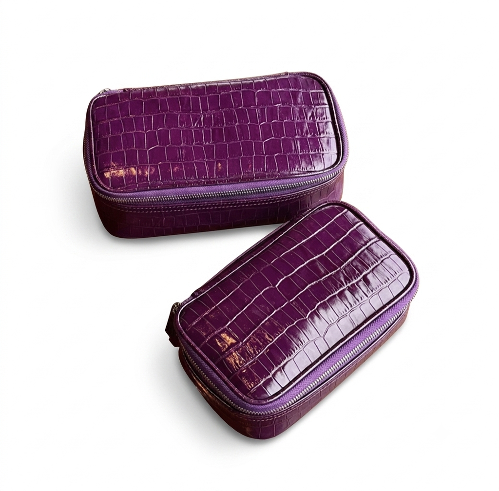 Purple Pouch Croc Vanity