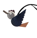 Bird charm - Blue