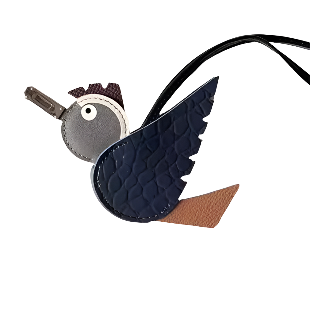 Bird charm - Blue
