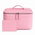 Pink ostrich  Vanity Bag